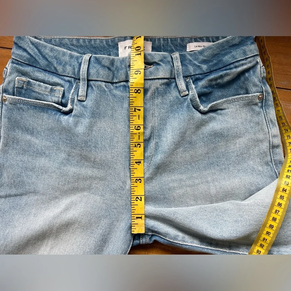 Frame Le Mini Boot in Kerwin Wash Mid Rise Light Wash NWOT Size 28 - Picture 14 of 16